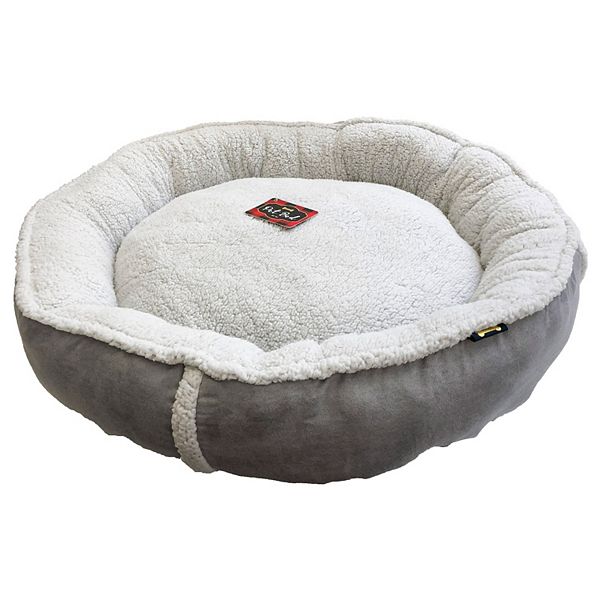 Woof Round Sherpa Pet Bed
