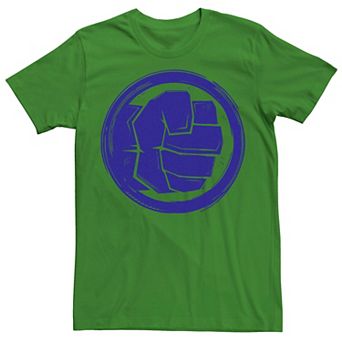 Men's Marvel Hulk Woodcut Symbol Tee