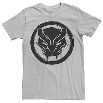 Men's Marvel Black Panther Woodcut Symbol Tee