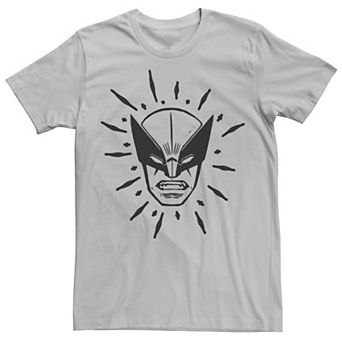 Men's Marvel Wolverine Face Doddled Tee