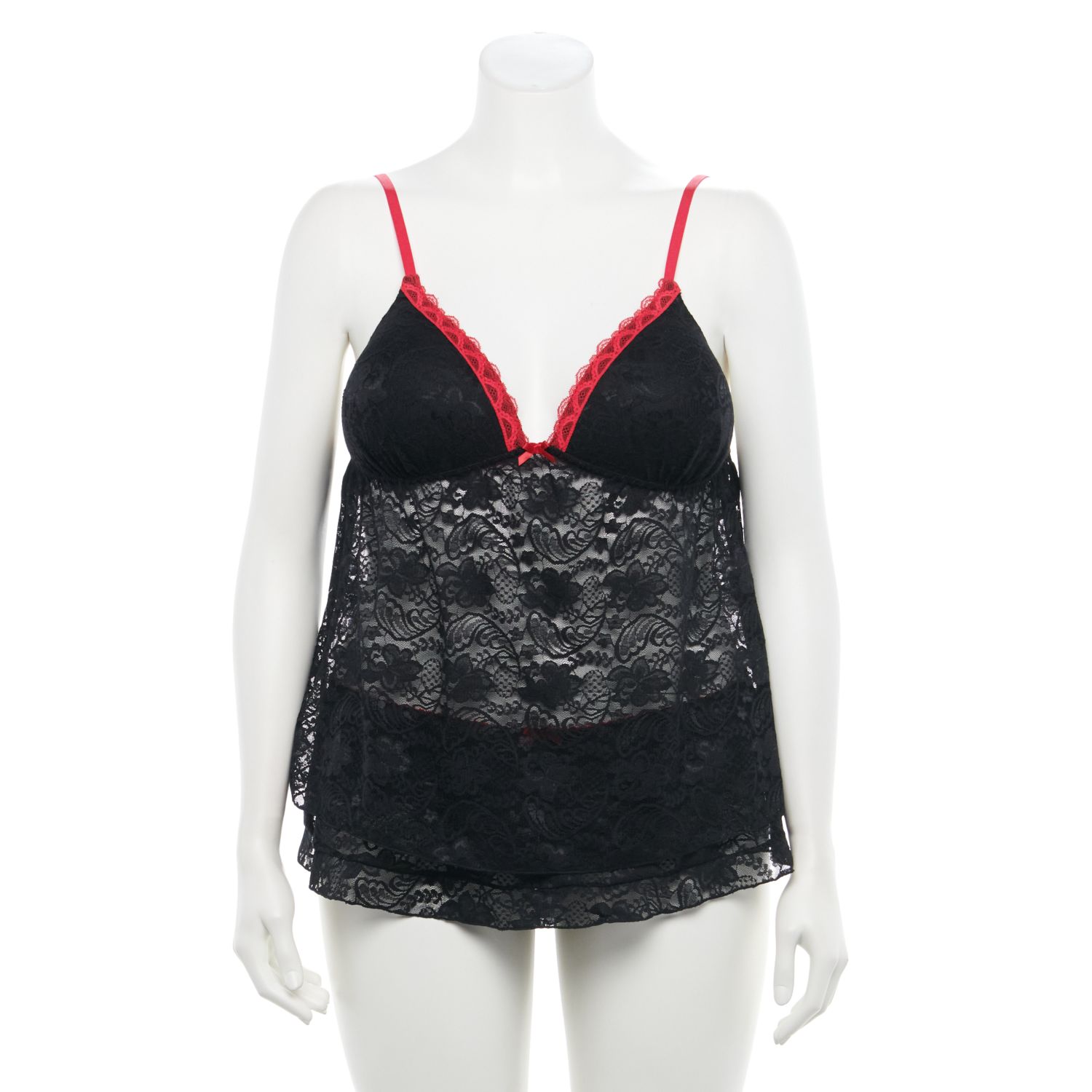 lace camisole and panty set