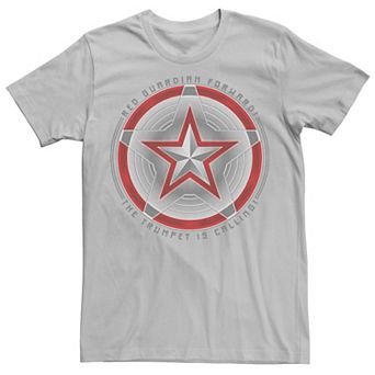 Men's Marvel Black Widow Movie Red Guardian Symbol Tee