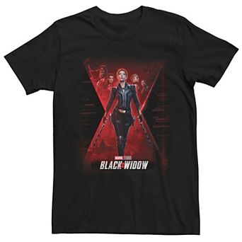 Men's Marvel Black Widow Movie Collage Poster Tee