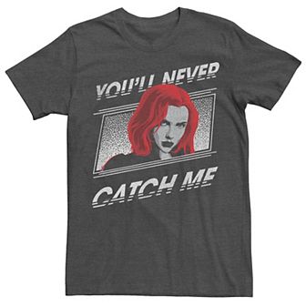 Men's Marvel Black Widow Never Catch Me Tee