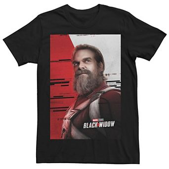 Men's Marvel Black Widow Red Guardian Poster Tee