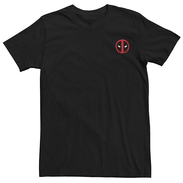 Men's Marvel Deadpool Pocket Left Chest Logo Tee