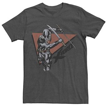 Men's Marvel Deadpool X-Force Action Pose Logo Tee