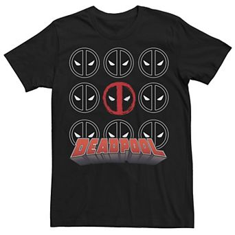 Men's Marvel Deadpool Logo Bold Box Up Tee