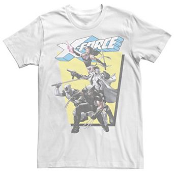 Men's Marvel X-Force Hero Group Distressed Tee
