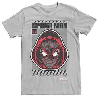 Men's Marvel Spider-Man Miles Morales Mask Tech Poster Tee