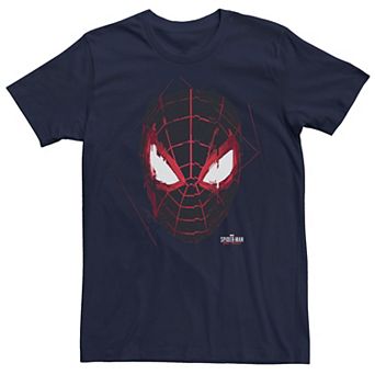 Men's Marvel Spider-Man Miles Morales Glitch Mask Tee