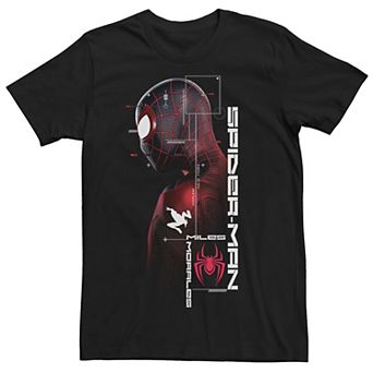 Men's Marvel Spider-Man Miles Morales Blueprint Profile Tee