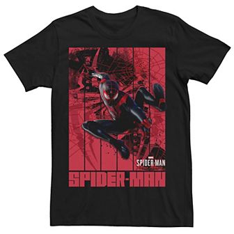 Men's Marvel Spider-Man Miles Morales Painted Poster Tee