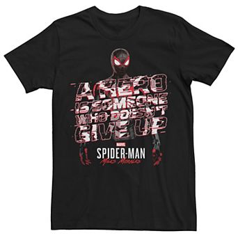 Men's Marvel Spider-Man Miles Morales Glitch Quote Tee