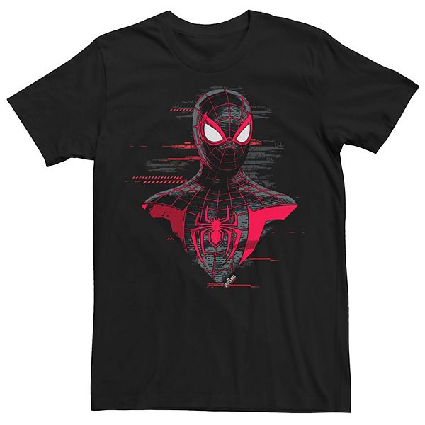 Men's Marvel Spider-Man Miles Morales Big face Profile Tee