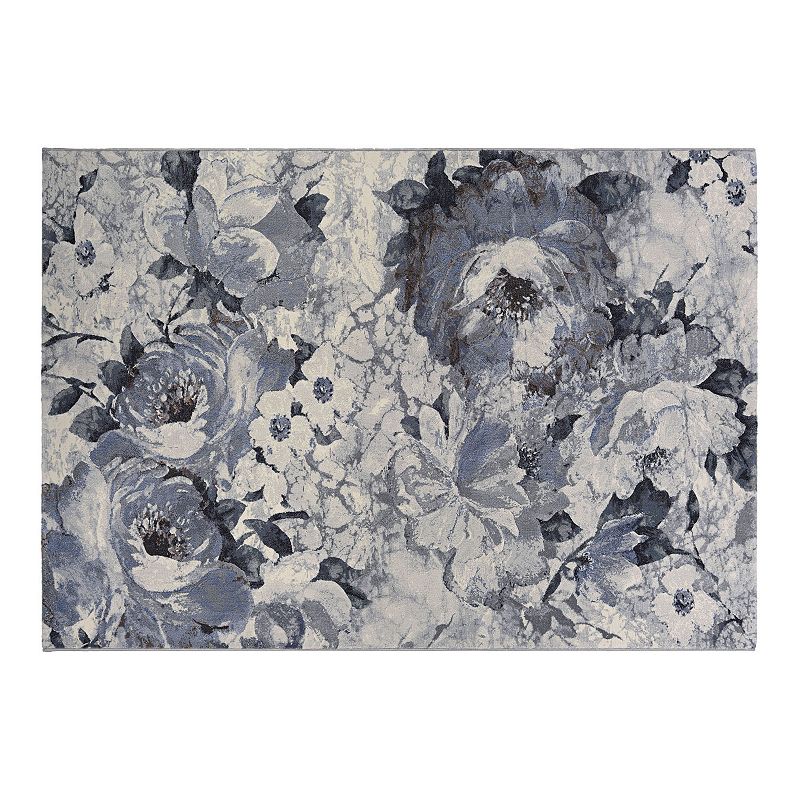 Couristan Easton Bountiful Area Rug, Grey, 8X11 Ft