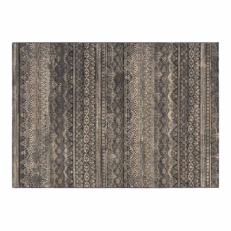 Couristan Easton Capella Area Rug, Black, 8X11 Ft