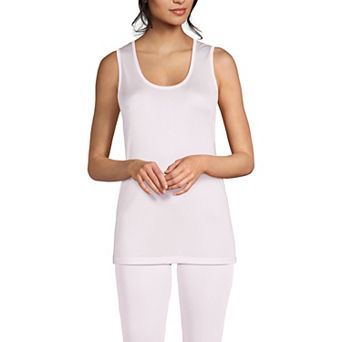 Women's Lands' End Silk Interlock Tank Undershirt