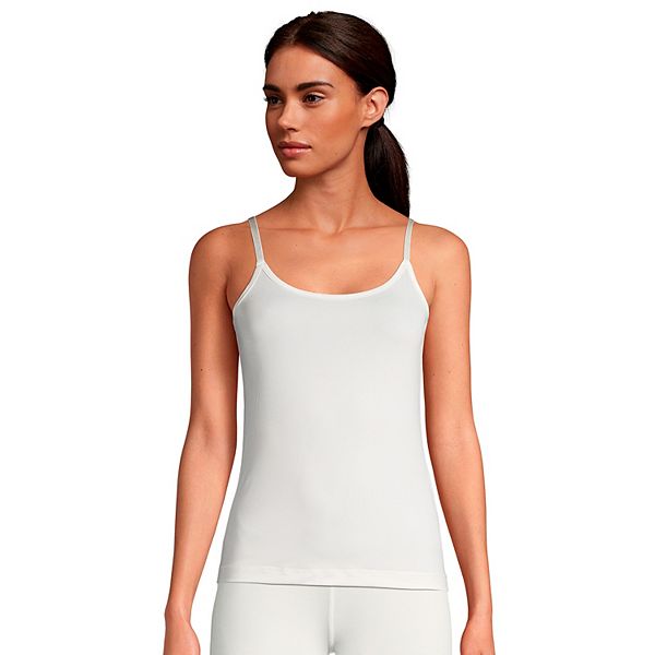 URYY Womens Cotton Thermal Underwear Fleece Lined Tops Cami Tank Vest