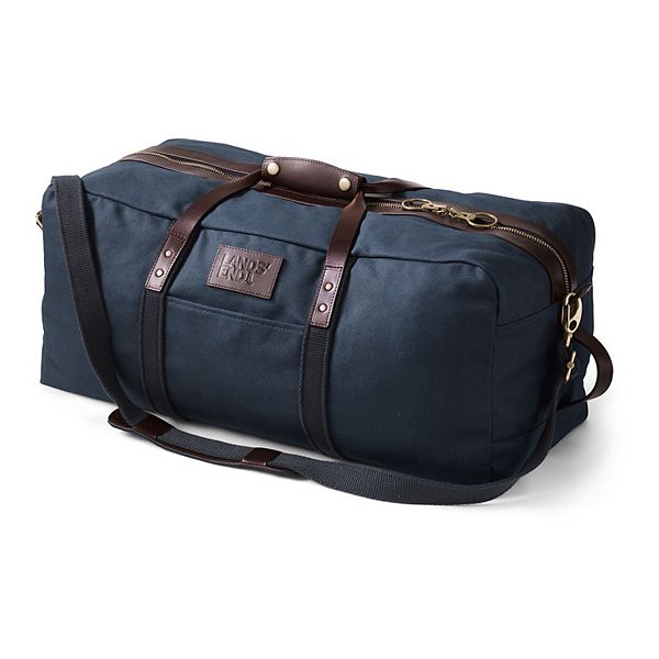 Large Waxed Canvas Travel Duffle Bag