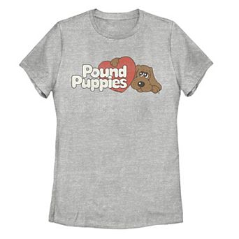 Juniors' Pound Puppies Vintage Logo Graphic Tee