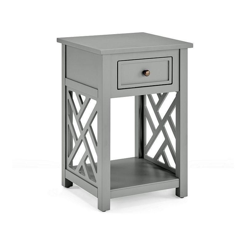 58134700 Alaterre Furniture Coventry End Table, Grey sku 58134700