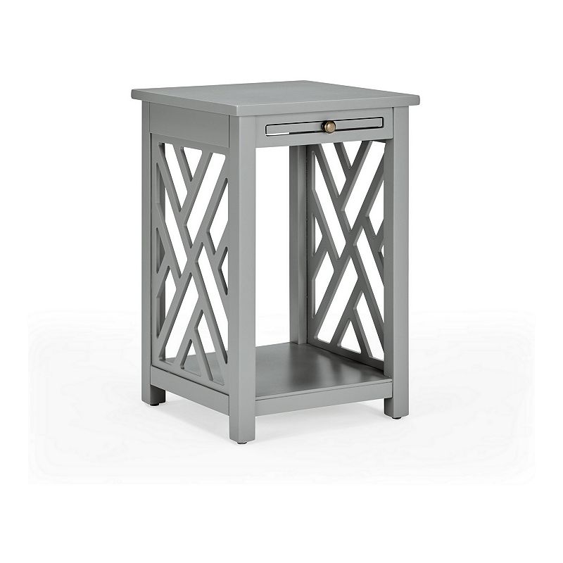 78244723 Alaterre Furniture Coventry End Table, Grey sku 78244723