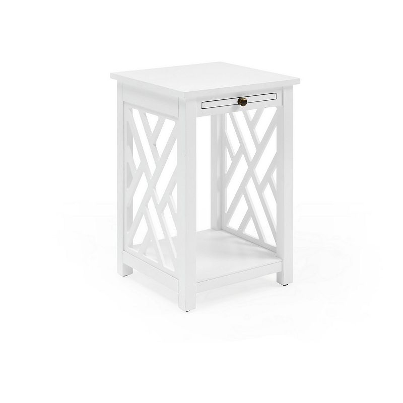 46525978 Alaterre Furniture Coventry End Table, White sku 46525978