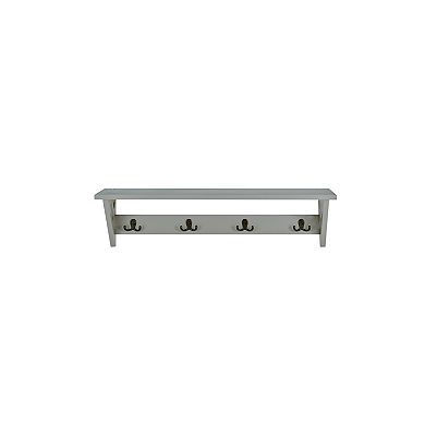 Alaterre Furniture Coventry Storage Bench & Coat Rack 2-piece Set