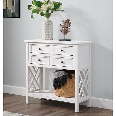 Alaterre Furniture Coventry 4-Drawer Console Table