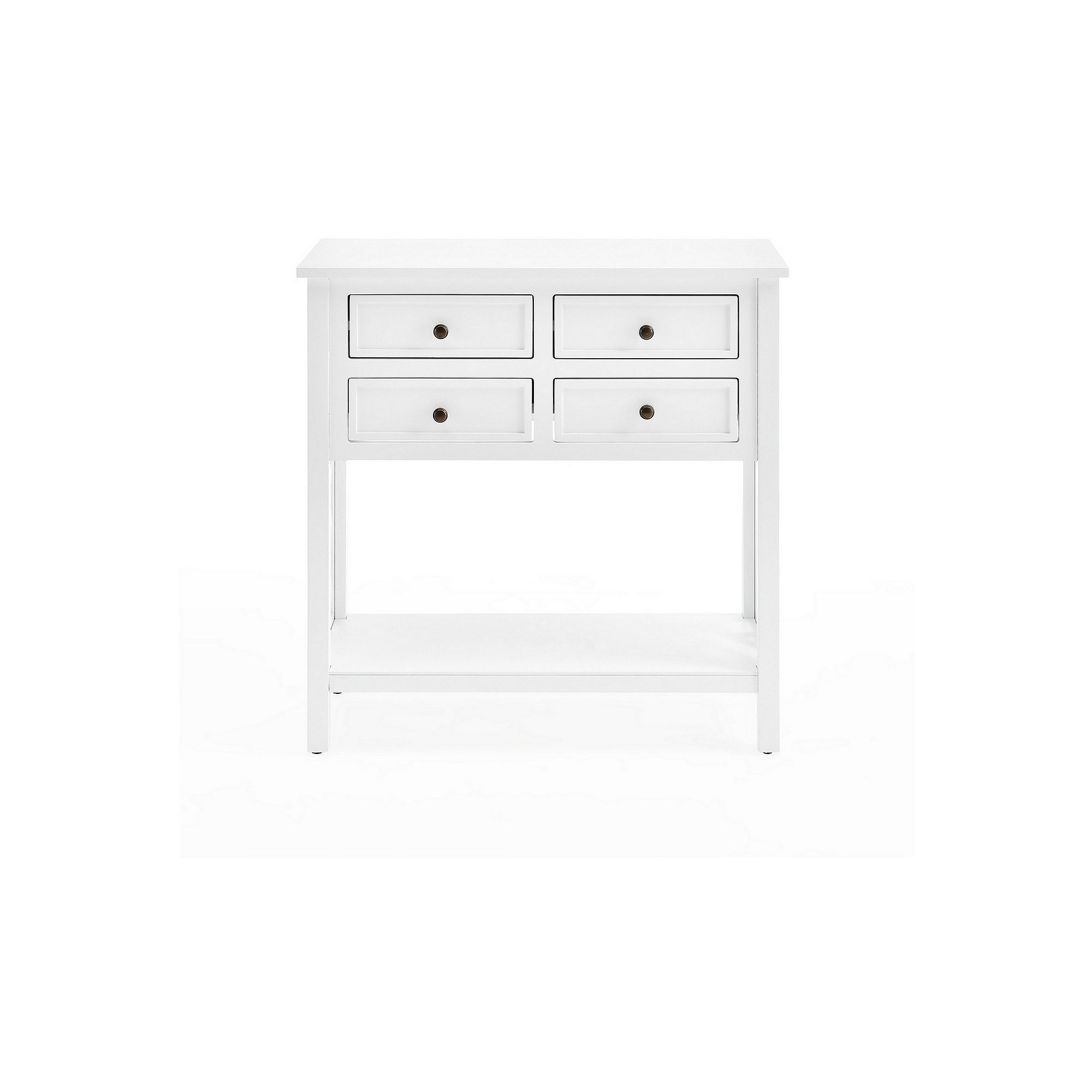 Alaterre Furniture Coventry 4-Drawer Console Table, White