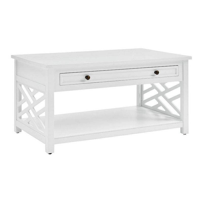55279793 Alaterre Furniture Coventry Coffee Table, White sku 55279793
