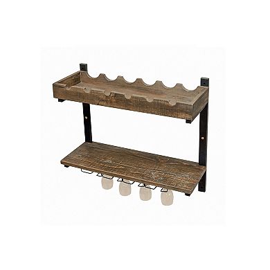 Alaterre Furniture Pomona Wine Storage Wall Shelf