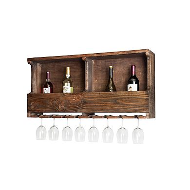 Alaterre Furniture Modesto Wall Wine Rack