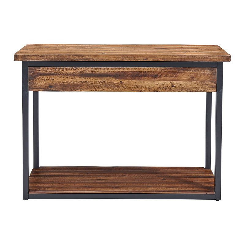 Alaterre Furniture Claremont Rustic Console Table, Brown