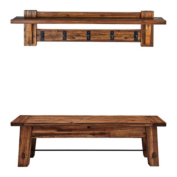 Bench and discount coat rack set