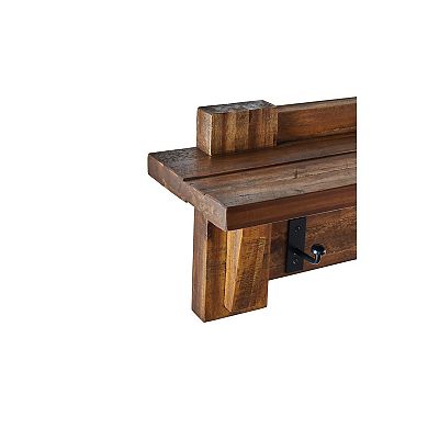 Alaterre Furniture Durango Bench & Coat Rack 2-piece Set