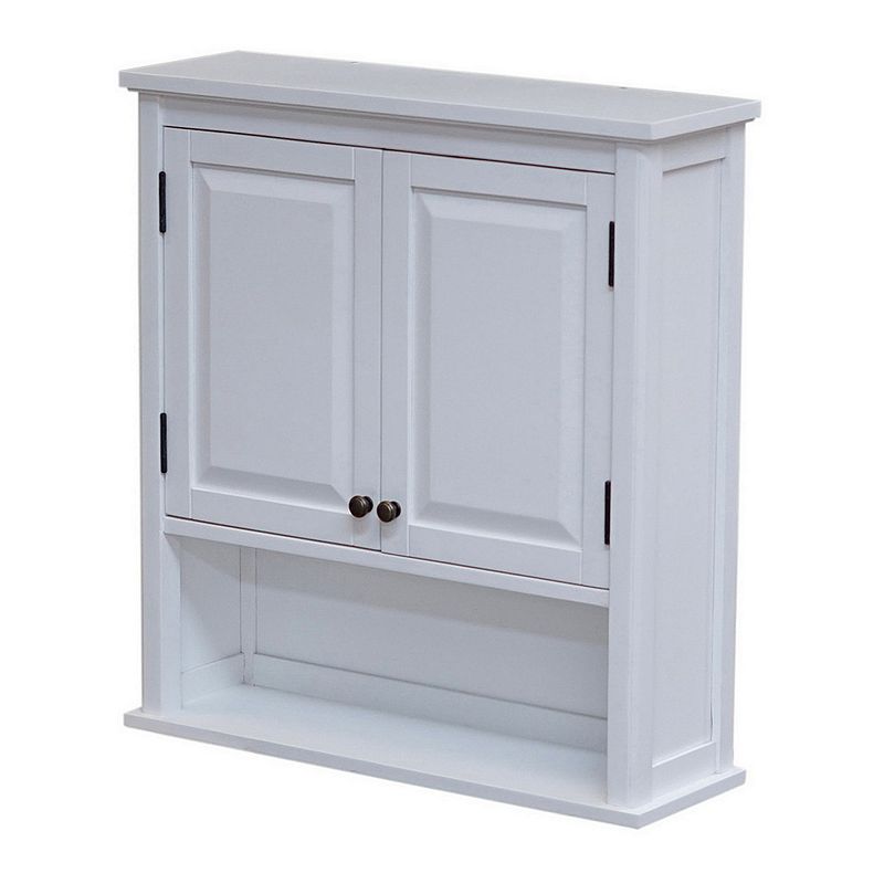Alaterre Furniture Dorset Bathroom Wall Cabinet, White