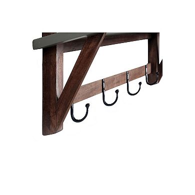 Alaterre Furniture Brookside Bench & Coat Rack 2-piece Set