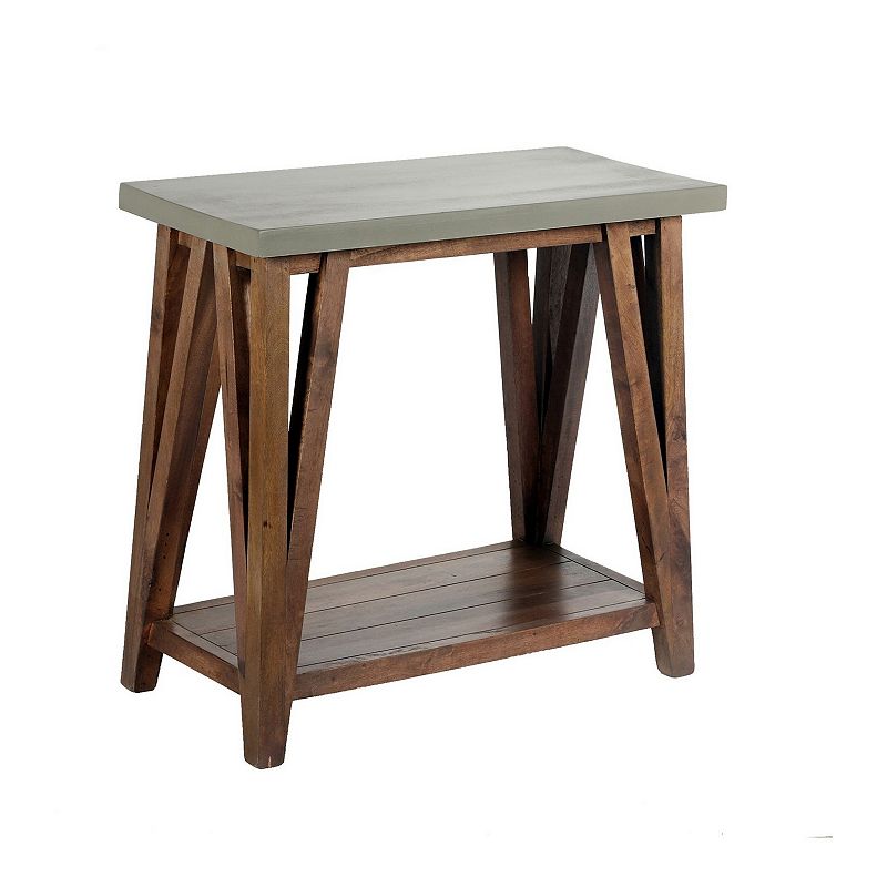 Alaterre Furniture Brookside Medium Console Table, Brown