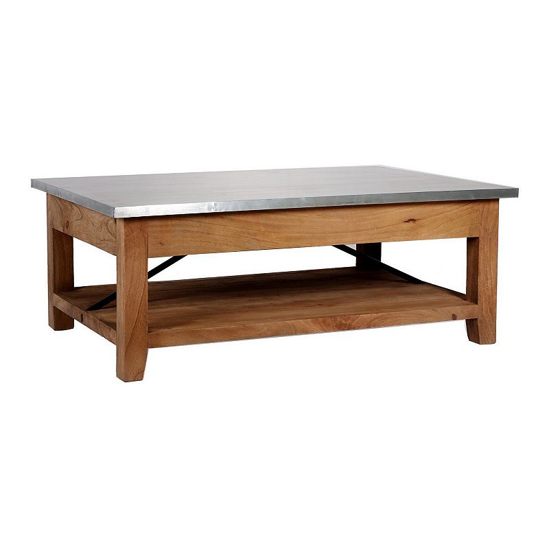 Alaterre Furniture Millwork Large Coffee Table, Brown