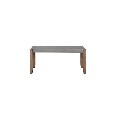 Alaterre Furniture Newport Faux Concrete Bench