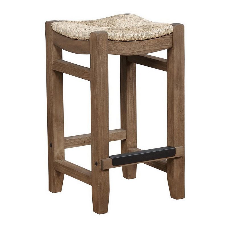 Alaterre Furniture Newport Counter Stool, Brown