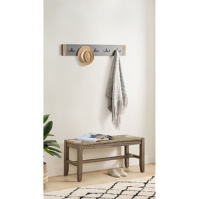 Alaterre Furniture Newport Bench & Coat Rack 2-piece Set