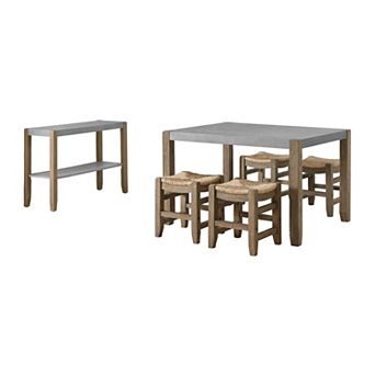 Alaterre Furniture Newport Dining Table 6 pc Set