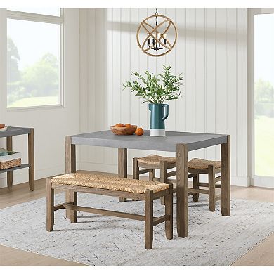 Alaterre Furniture Newport Dining Table 4-piece Set