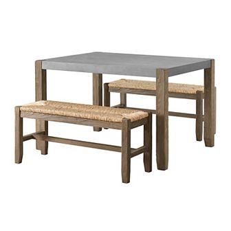 Alaterre Furniture Newport Dining Table 3 pc Set