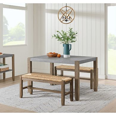 Alaterre Furniture Newport Dining Table 3-piece Set