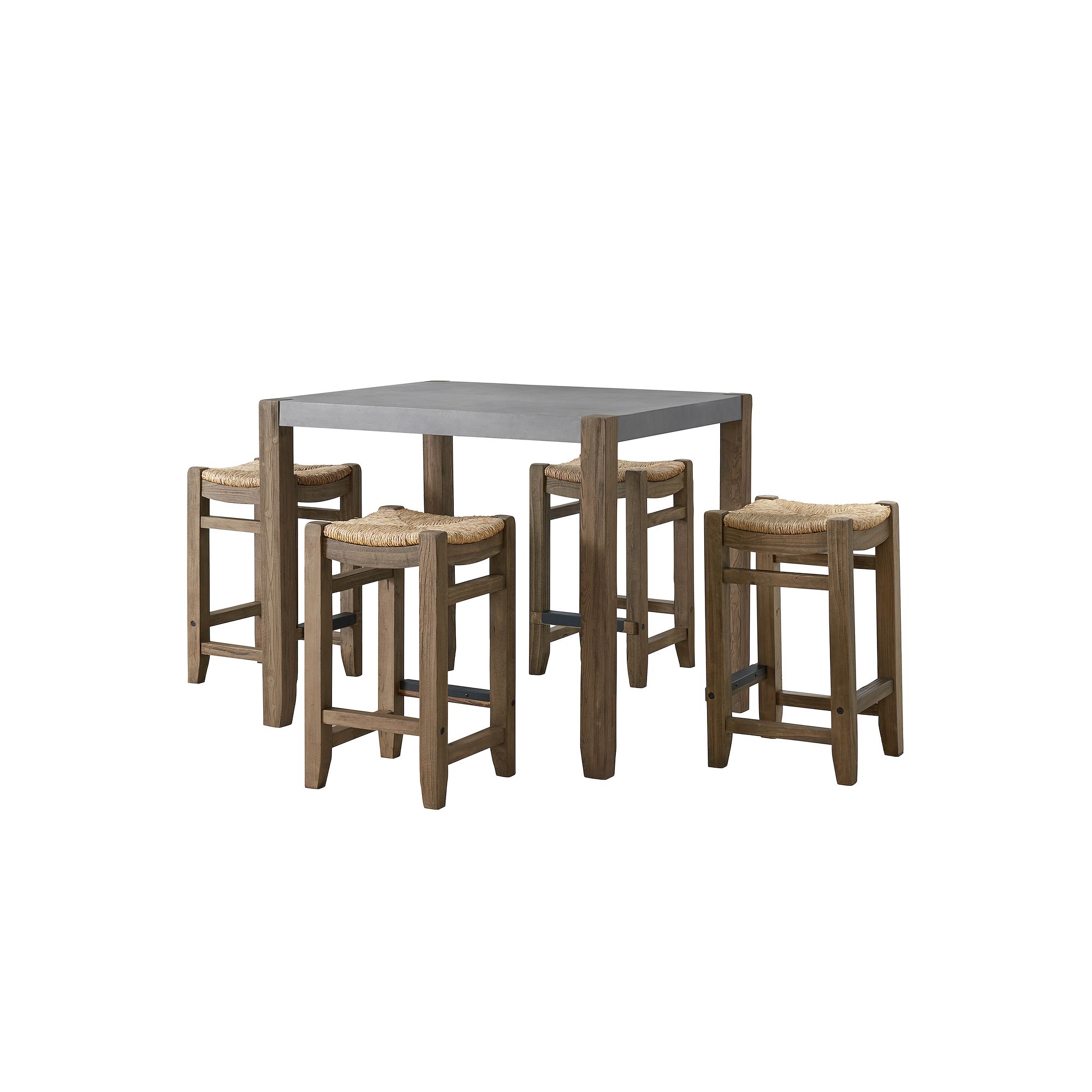 Alaterre Furniture Newport Counter Height Dining Table 5-piece Set, Brown