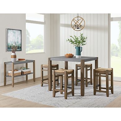 Alaterre Furniture Newport Counter Height Dining Table 6-piece Set